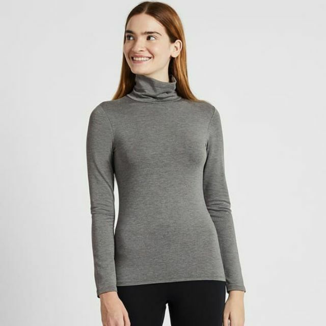 Áo giữ nhiệt heattech extra warm nữ cổ lọ UNIQLO