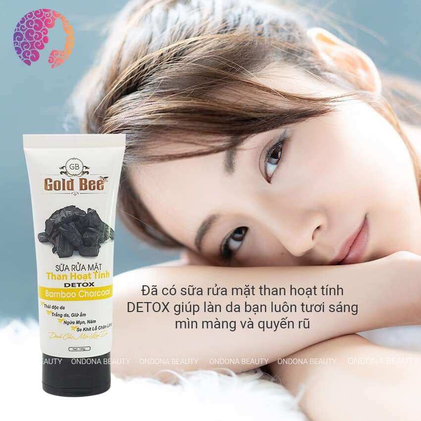 Sữa rửa mặt Than Hoạt Tính Gold Bee