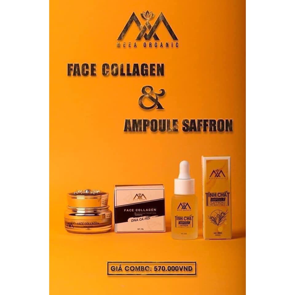 [Chính Hãng] combo face cá hồi và tinh chất ampoule saffron (face dna cá hồi)