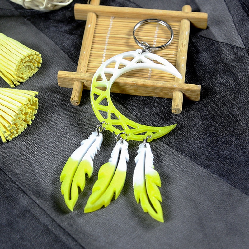 1 Bộ Khuôn Silicone Làm Móc Khóa Hình Dream Catcher