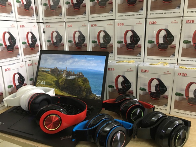 Tai nghe bluetooth chụp tai âm thanh chuẩn stereo, hỗ trợ đàm thoại 2 chiều hỗ trợ thẻ nhớ, âm bass khỏe có thể gập b3 | BigBuy360 - bigbuy360.vn