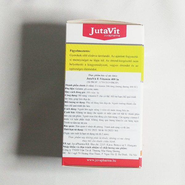 Viên Uống Chống Lão Hóa Vitamin E 400 IU Mịn Màng Tươi Trẻ Hạn Chế Nếp Nhăn | BigBuy360 - bigbuy360.vn