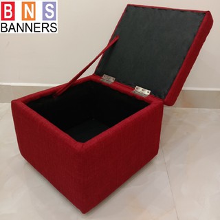 Ghế Đôn Hộp Vuông BNS-Đỏ