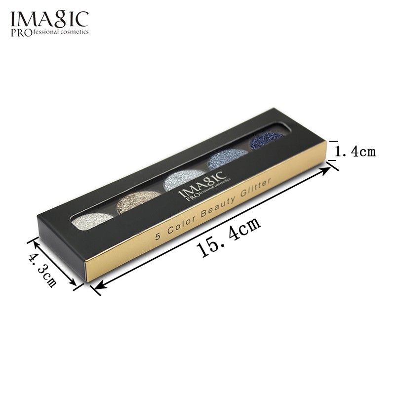 Bảng Phấn Mắt IMAGIC EY-313 5 Màu Ánh Nhũ Lấp Lánh Lâu Trôi Không Thấm Nước 69g | BigBuy360 - bigbuy360.vn