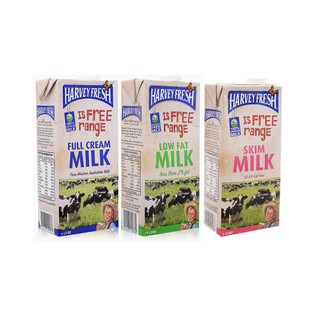 Sữa tươi tiệt trùng Harvey Fresh 1L (Úc) - Nguyên kem/Ít béo/Không béo