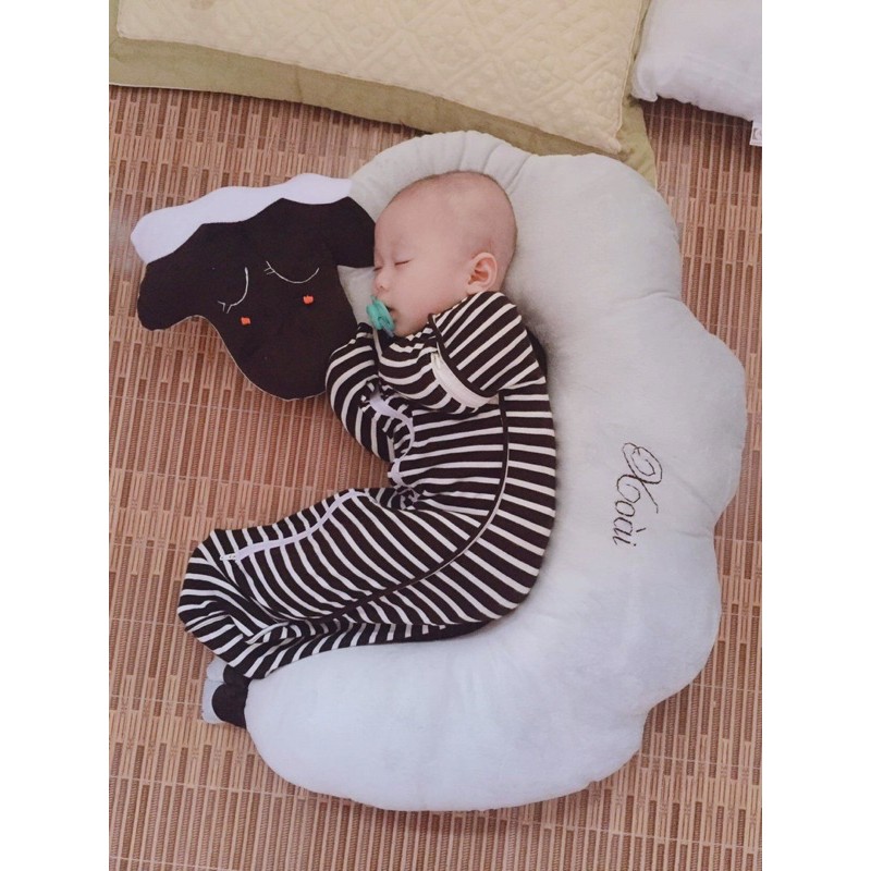 Gối chữ C ngược. gối cừu đa năng.gối cho bé ngủ ngon gối goodnight baby