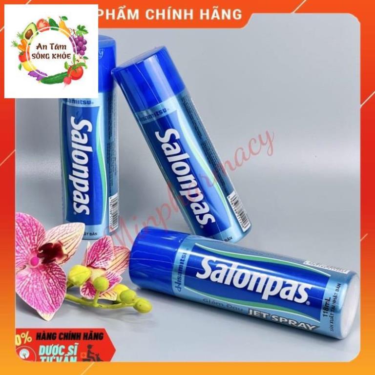 Xịt Lạnh Giảm Đau Nhanh SALONPAS JET SPRAY Sản Xuất tại Nhật Bản Chai 118ml