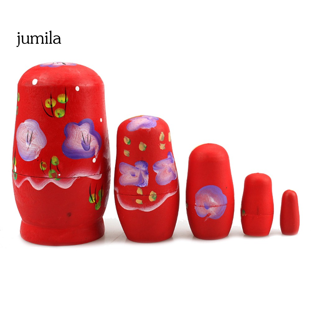 5 Búp Bê Nga Matryoshka Bằng Gỗ