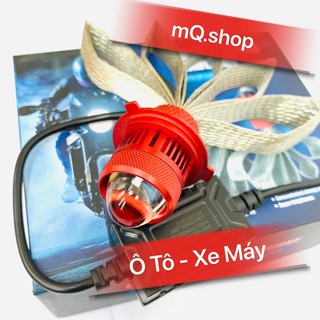 Đèn Pha Led Bi Cầu Mini Gom Sáng Chuyên Ô tô Xe Máy Ruby