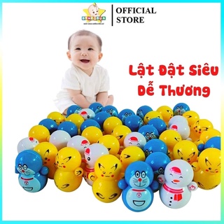 sét 10 Lật đật mini, lật đật doraemon dễ thương cho bé sét 10 con