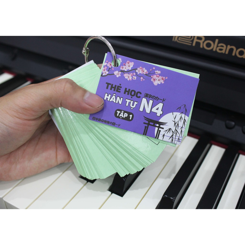 Thẻ Học Hán Tự Tiếng Nhật N4 - Flashcards Kanji Sơ Cấp N4