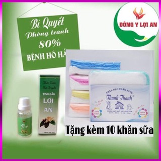 Tinh dầu bôi ho, sổ mũi, khò khè cho bé Lợi An + tặng khăn sữa