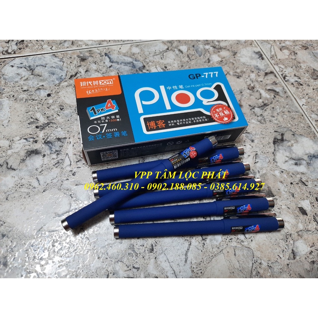 Hộp 12 Bút bi nước GP777 nét 0.7mm, HÀNG LOẠI 1