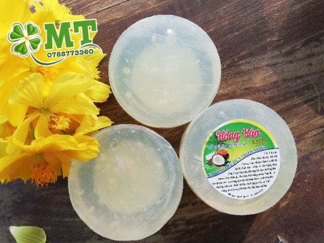 Xà bông dừa Hồng Vân 5 cục có hộp