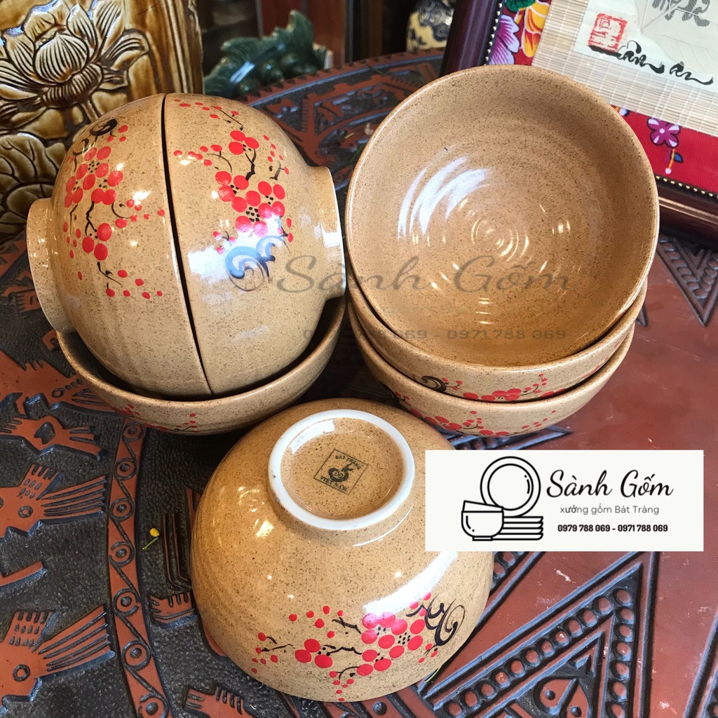 SET 10 BÁT CƠM BÁT TRÀNG - MẪU VẼ ĐA DẠNG