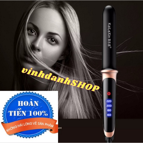 ⚡𝑯𝑨̀𝑵𝑮 𝑺𝑰𝑬̂𝑼 𝑿𝑰̣𝑵⚡ Máy kẹp, duỗi, ép tóc,uốn cúp xoăn lọn đa năng Kailexin, có nút điều chỉnh nhiệt độ 4 tầng số nhiệt