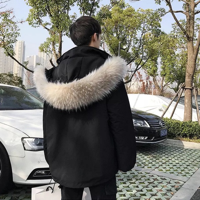 Áo khoác nam mũ lông lót lông - Hàng order Quảng Châu | BigBuy360 - bigbuy360.vn