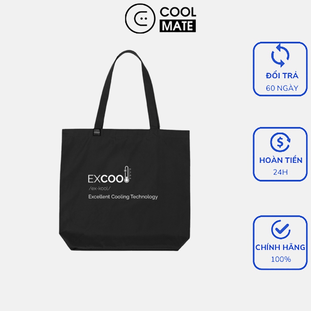 Túi Tote vải Coolmate Clean Bag in chữ Excool năng động, cá tính mang cả thế giới.