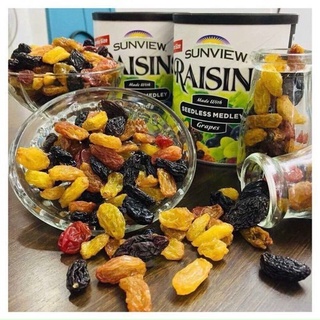 Nho khô mỹ sunview raisins hũ 425g loại ngon misu