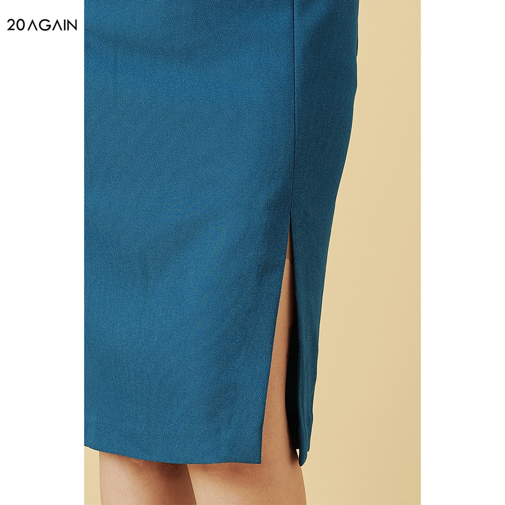 Chân váy bút chì dáng dài 20AGAIN, thiết kế basic xẻ 1 bên, tôn dáng JBA1222 | BigBuy360 - bigbuy360.vn