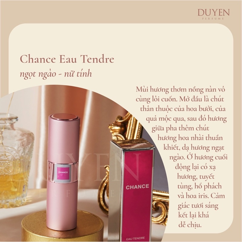 Nước Hoa mini 20ml CHANCE EAU TENDRE