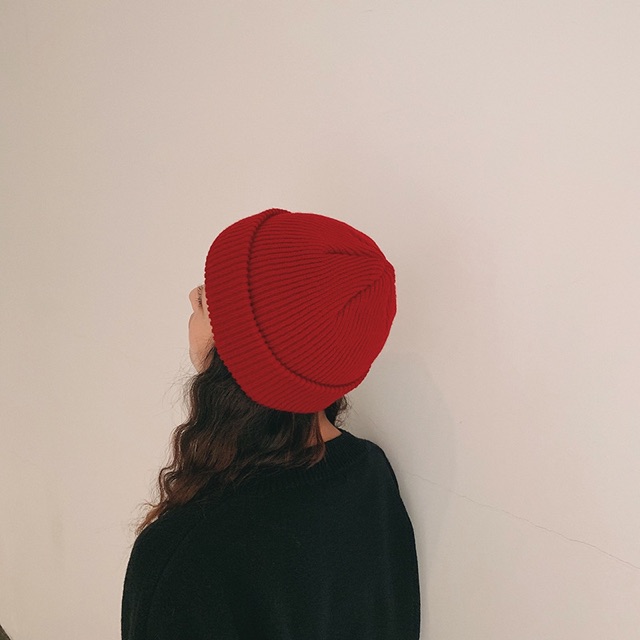 Mũ len beanie dáng ngắn phong cách streetwear unisex J17