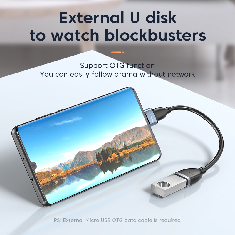 【50% OFF Voucher】KUULAA Đầu Chuyển Đổi OTG USB Type-C Sang Micro USB OTG Cho Điện Thoại/Máy Tính Bảng