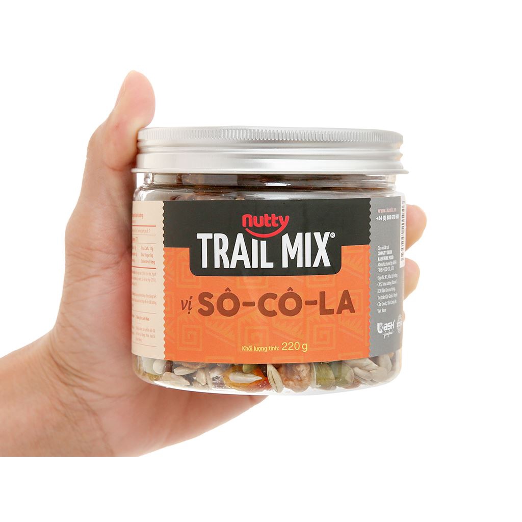 Hạt Dinh Dưỡng Trail Mix Chocolate Nutty - Tự Nhiên, Ít Calo,Heathy, Hỗ Trợ Giảm Cân | Meta Freshgo