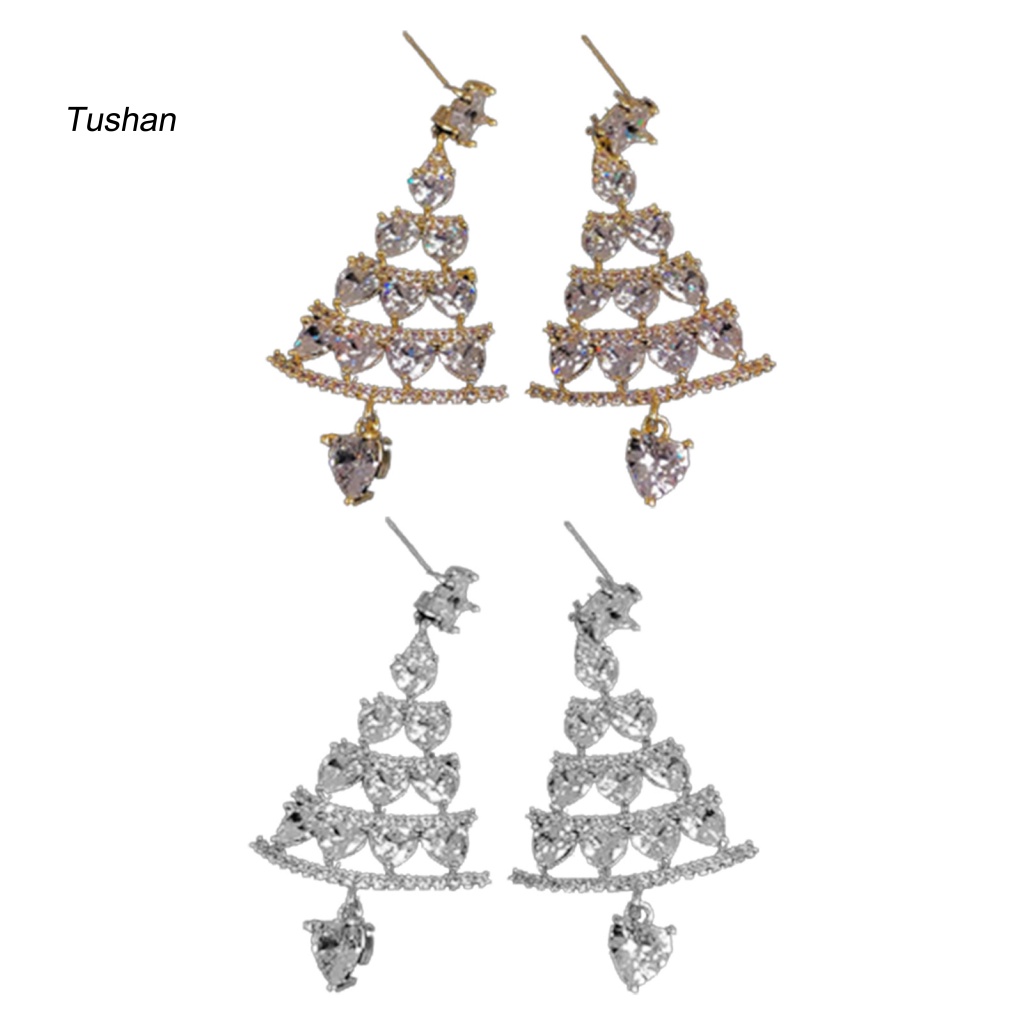 1 Đôi Bông Tai Hình Giáng Sinh Thân Thiện Với Da