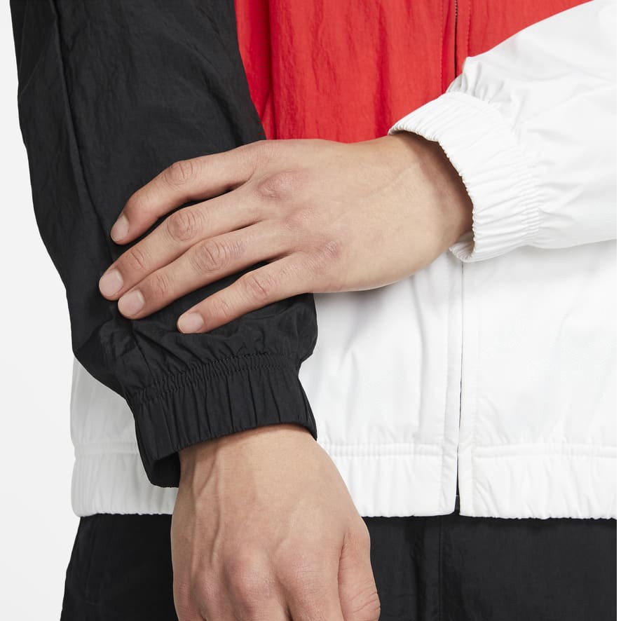 ÁO KHOÁC NIKE SWOOSH WOVEN - TRẮNG / ĐỎ / ĐEN