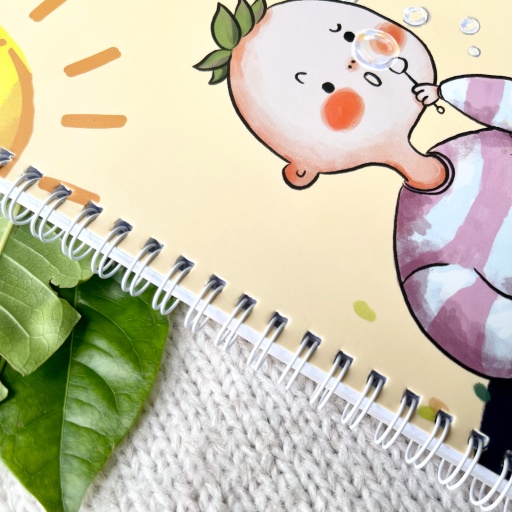 Sổ ghi chép lò xo chấm dot đáng yêu