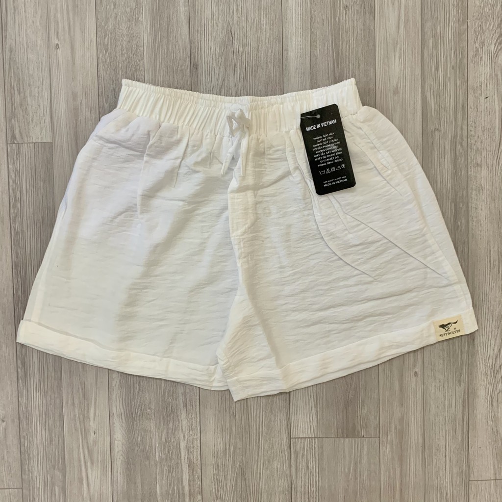 Quần short đùi nữ gập gấu chất lụa siêu mát thấm hút mồ hôi Free size