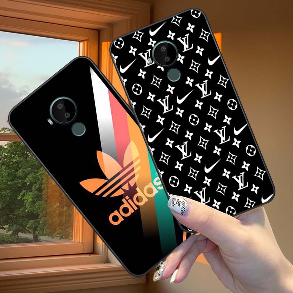 Ốp lưng điện thoại nokia c20 / c30 in hình thương hiệu Guci, Nik.e, Adida.s, LV
