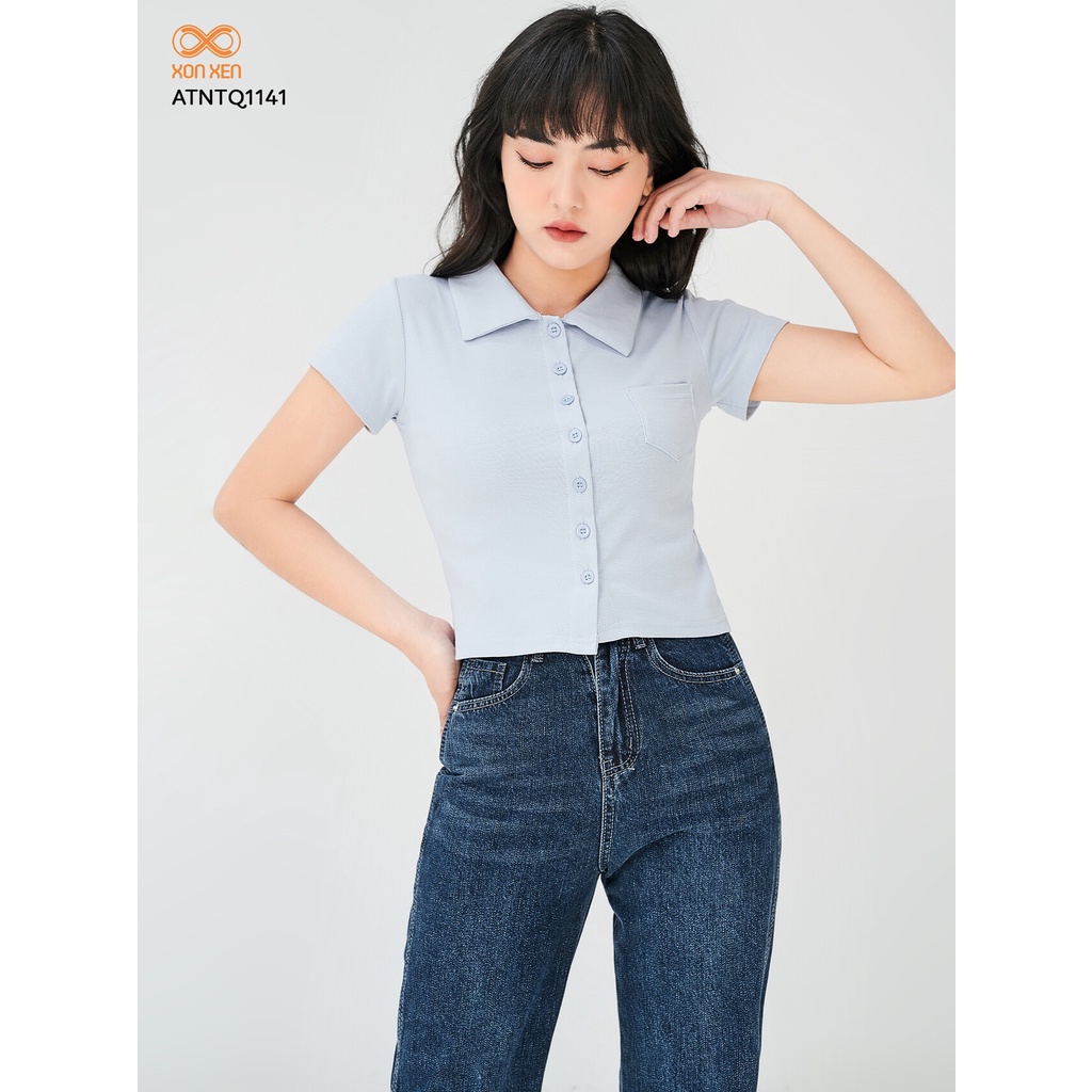 Quần jean ống đứng nữ xẻ lai lạ mắt tôn vòng 3 size s , m , l mã 6170 - ảnh sản phẩm 6