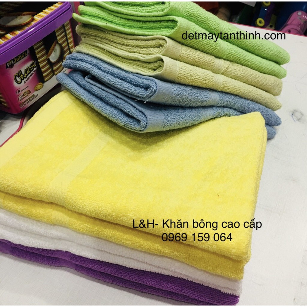 Combo 10 khăn gội đầu cotton, KT 40x75, nặng 110g