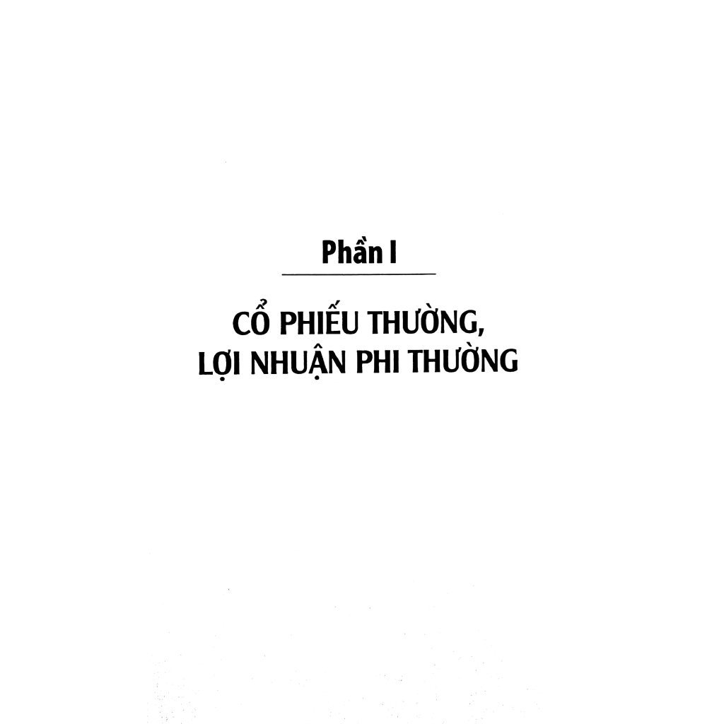 Sách - Cổ Phiếu Thường Lợi Nhuận Phi Thường