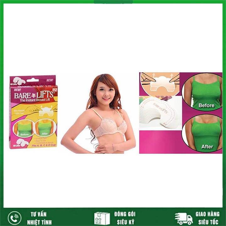Combo 60 miếng dán nâng ngực