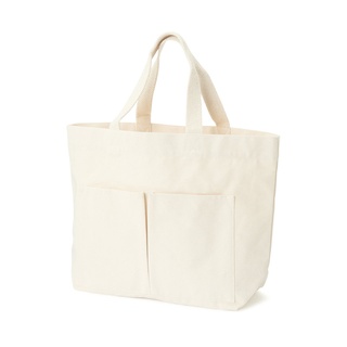 Muji Túi Tote Dáng Rộng Vải Canvas Cotton Ấn Độ