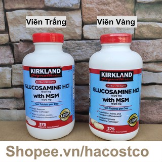 [Mã 12FMCGSALE giảm 8% đơn 500K] Viên uống Glucosamine HCL 1500mg With MSM 1500mg 375 viên – Glucosamin Kirkland