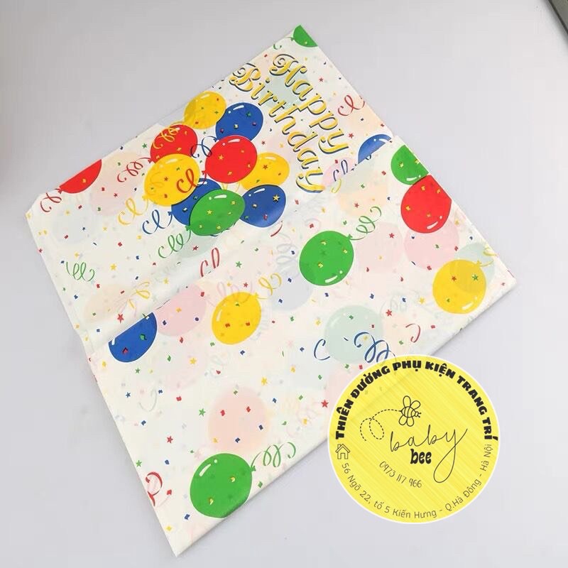 Khăn Trải Bàn Hoạ Tiết Chấm Bóng Sắc Màu Kích Thước 140x270CM