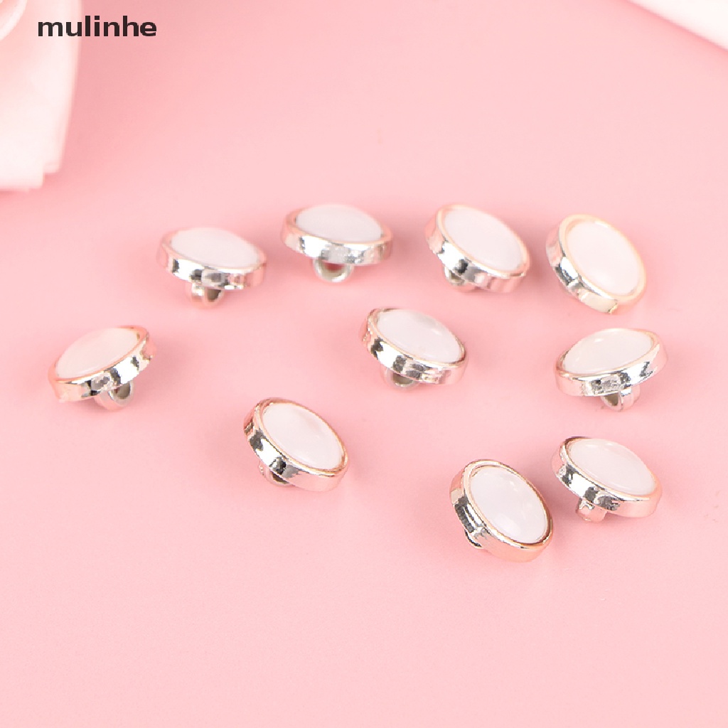 Set 10 Nút Ngọc Trai Dùng Trang Trí Áo Sơ Mi