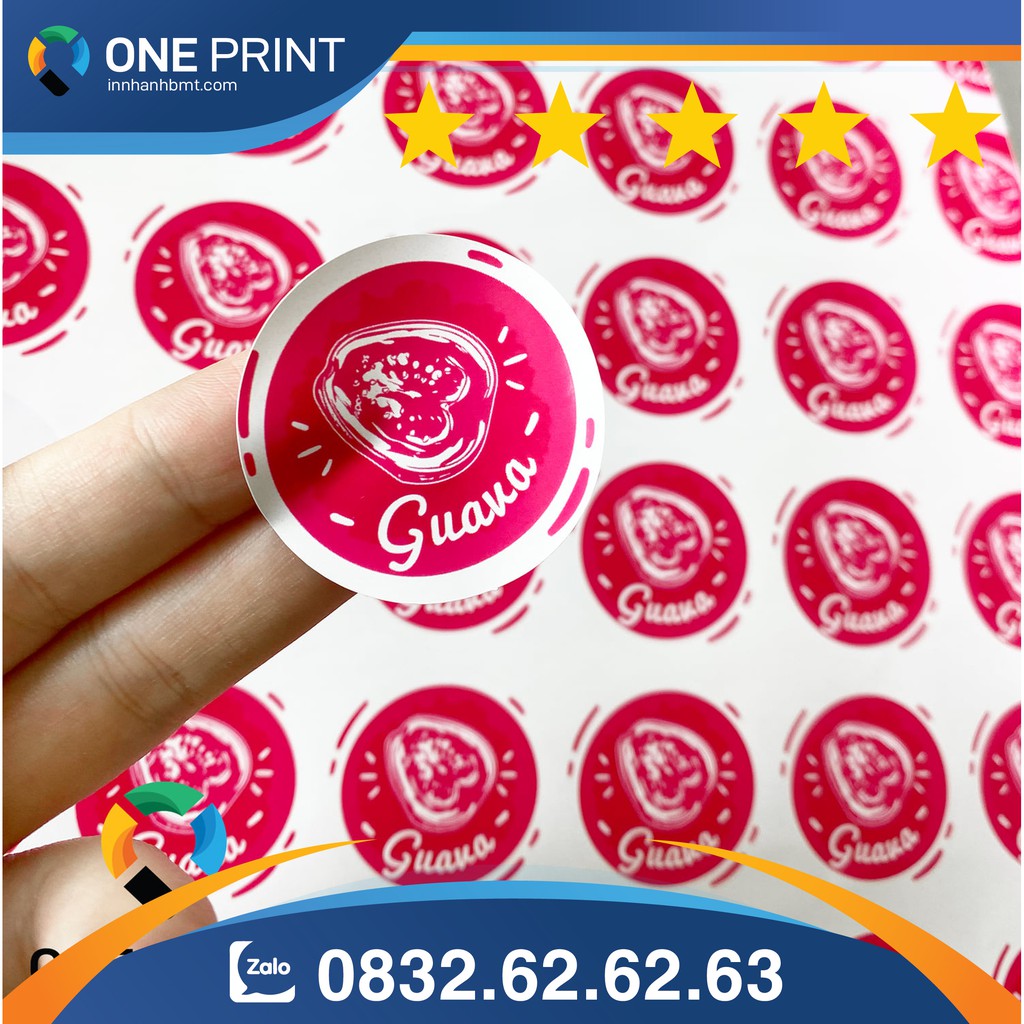 Combo 4320 tem dán trái cây các loại