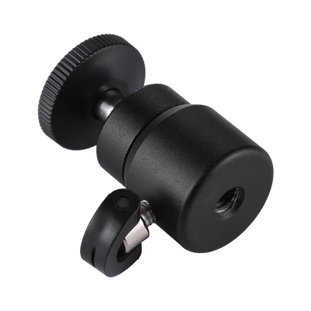 Đầu bóng kim loại Mini PULUZ 1/4 inch kèm khóa thích hợp cho máy ảnh DSLR