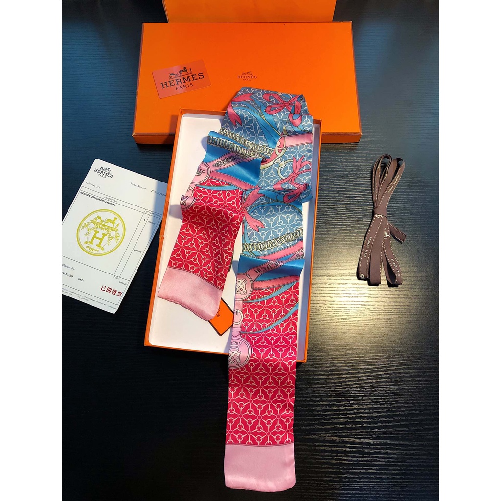 Khăn Choàng Cổ / Băng Đô Vải Lụa Màu Cam Thời Trang Cho Nữ