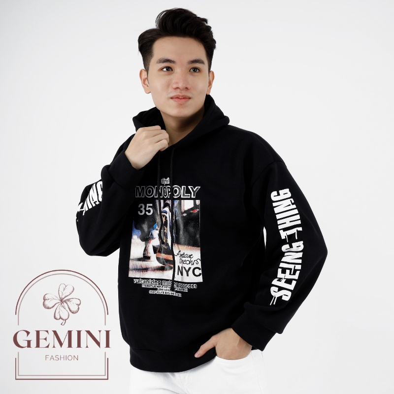 Áo Nỉ Có Mũ Nam Nữ Đen Form Rộng 2s Clothing Hoodie Nữ Form Rộng Unisex In Hình Tượng Hot Trend 2021 Siêu Ấm Mịn TV257