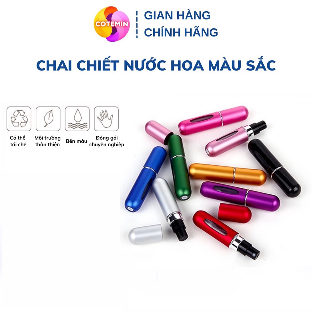 COMBO 10 Chai chiết nước hoa 5ml tự động dạng xịt COTEMIN