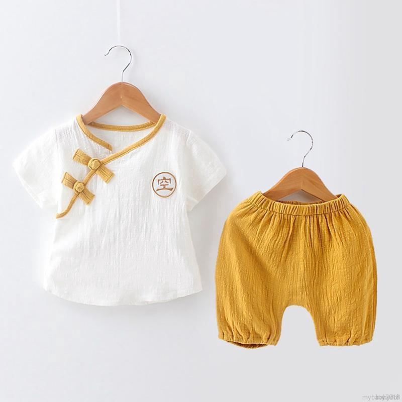 My Baby  Set áo thun tay ngắn &amp; quần short cho bé trai &amp; gái