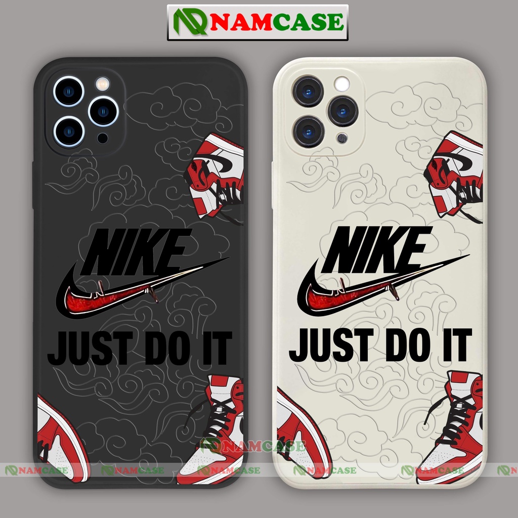 Ốp lưng điện thoại iPhone Nike Just do it cạnh viền vuông silicon mềm dẻo ip 6/6s/7/8/X/XS/XR/11/12/13/14 Pro Plus Max