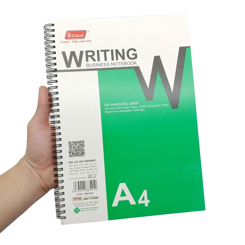 SỔ LÒ XO GRAND A4 200TRANG