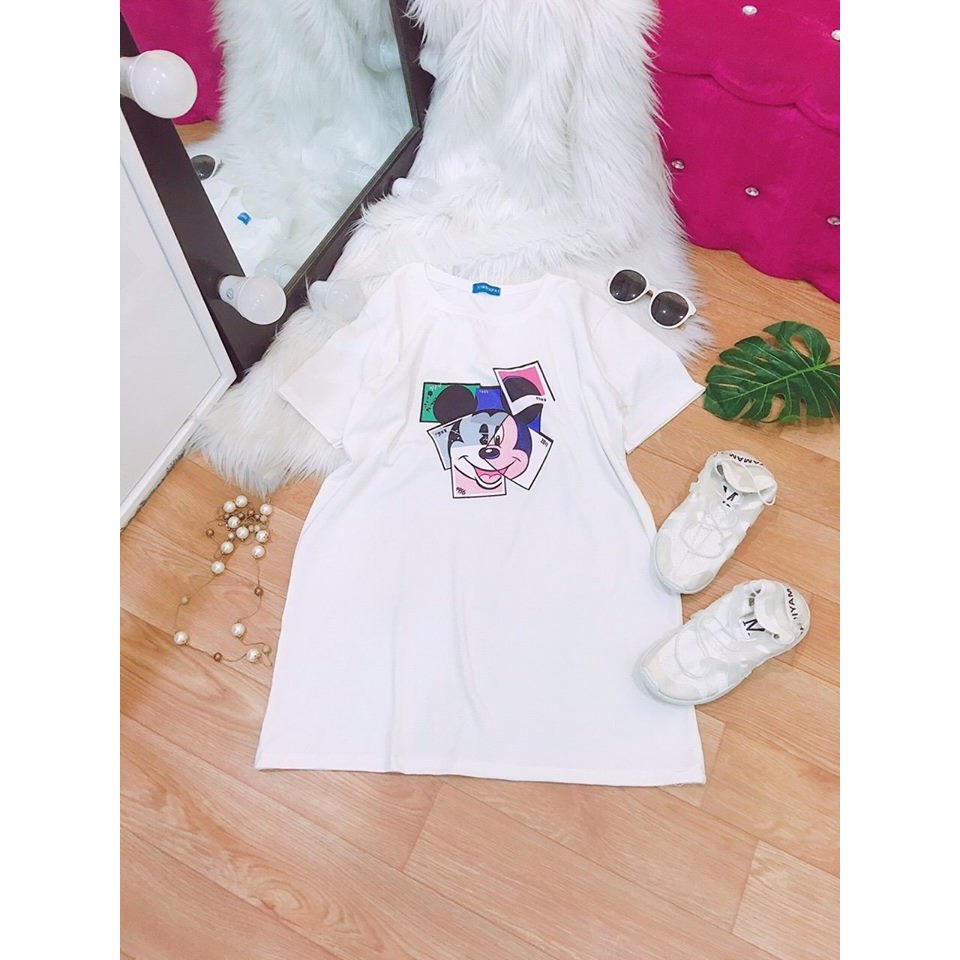Đầm dấu quần phom rộng dưới 65kg in Mic.key | BigBuy360 - bigbuy360.vn